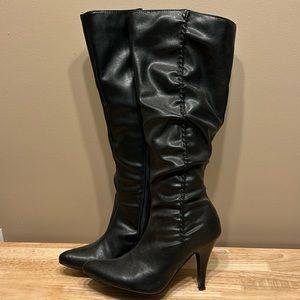 High heeled boots, black Size 36 (6)